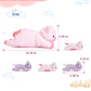 Ikasa Mommy Pig Stuffed Animal Mom And Baby Plush Toy,Cute 16' Soft Small Fluffy Mama Family Set Toys With Little Mini Babies,Gifts For Kid