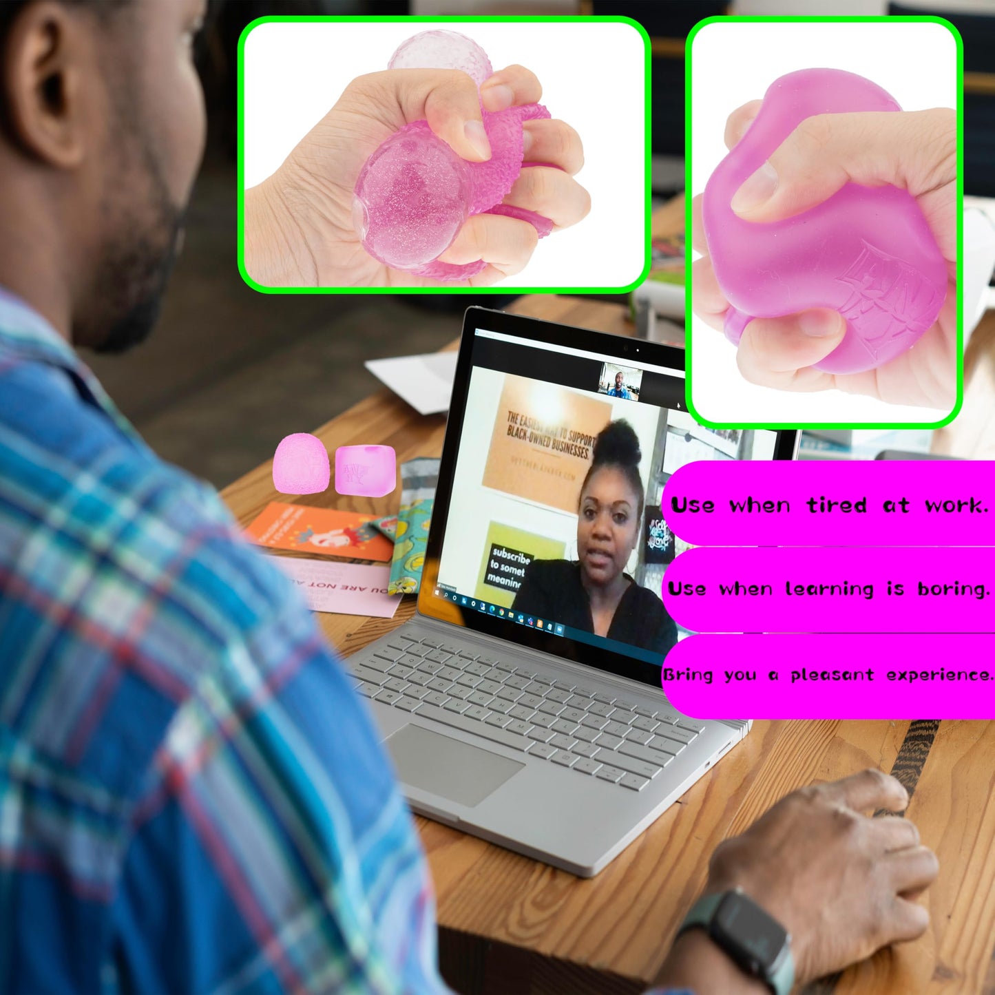 Fudge Candy- Soft Sensory Fidget Toy - (Set Of 2) - Slow Rising Stress Balls Stretchy Fidget Fudge Cube For Anxiety Stress Relie