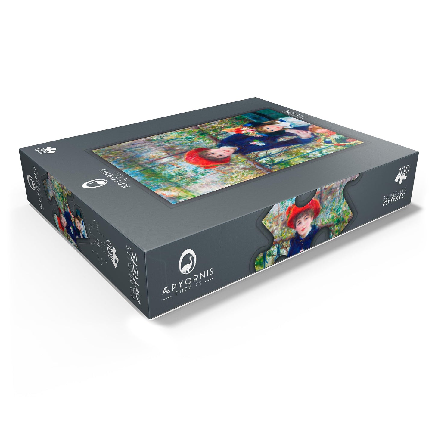 MyPuzzle Two Sisters On The Terrace 1881 by Pierre-Auguste Renoir - enhanced 100 Piece Jigsaw Puzzle for mature-themeds
