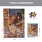 Puzzles For Adults 500 Pieces - Town Night - Challenging & Fun For All Ages, Vibrant Colors, Snap Perfectly, Great For Stress Re