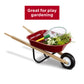Radio Flyer Kid's Wheelbarrow, Red Wooden Toy, Steel Tray, Model W40Z, 1 Size