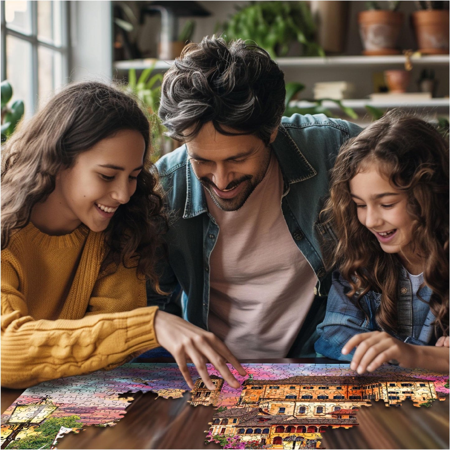 White Mountain 1000 Piece Jigsaw Puzzle - Italian Promenade, Engineered Wood, Model 1781pz