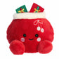 Aurora Festive Palm Pals Velvet Santa Bag Stuffed Animal - Fun Collectible Plush for Kids and mature-themed Collectors - Perfect for Holiday Decorations or Gifts - Red 5 Inches