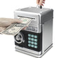 Cabhuti Piggy Bank Electronic Mini Atm For Kids Toy, Safe Money Saving Box Coin Banks Password Code Lock For 3-14 Years Old Kids