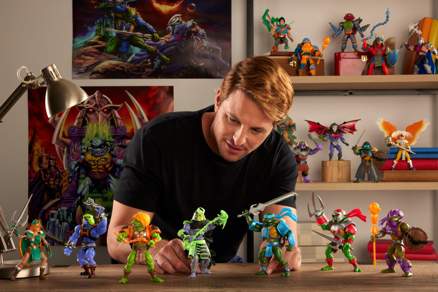 Masters Of The Universe Mattel Origins Turtles Of Grayskull Action Figure & Accessories, Leonardo Collectible Toy With 16 Joints