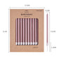 PHD CAKE 24-Count Rose Gold Long Thin Metallic Birthday Candles, Cake Candles, Birthday Parties, Wedding Decorations, Party Cand