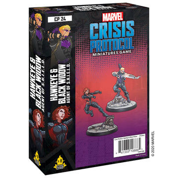 Marvel: Crisis Protocol Hawkeye and Black Widow CHARACTER PACK - Sharpshooters Unite to Defend Earth! Tabletop Superhero Game, A