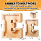 Ubeesize Large Letter Piggy Bank For Kids Boys Girls,Wooden Personalized 26 Alphabet Piggy Banks With Target Area Clear Alphabet