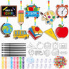Beeveer 30 Sets Back to School Suncatchers Art Kits DIY First Day of School Suncatcher Crafts Paint Your Own Window Ornaments fo
