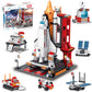 Sitodier Space Exploration Shuttle Toys For 8-12 And 8-14 Years Boys Kids, 1008Pcs 7 Models Aerospace Building Set With Heavy Transport Rocket And Launcher, Educational Construction Toy