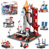 Sitodier Space Exploration Shuttle Toys For 8-12 And 8-14 Years Boys Kids, 1008Pcs 7 Models Aerospace Building Set With Heavy Transport Rocket And Launcher, Educational Construction Toy