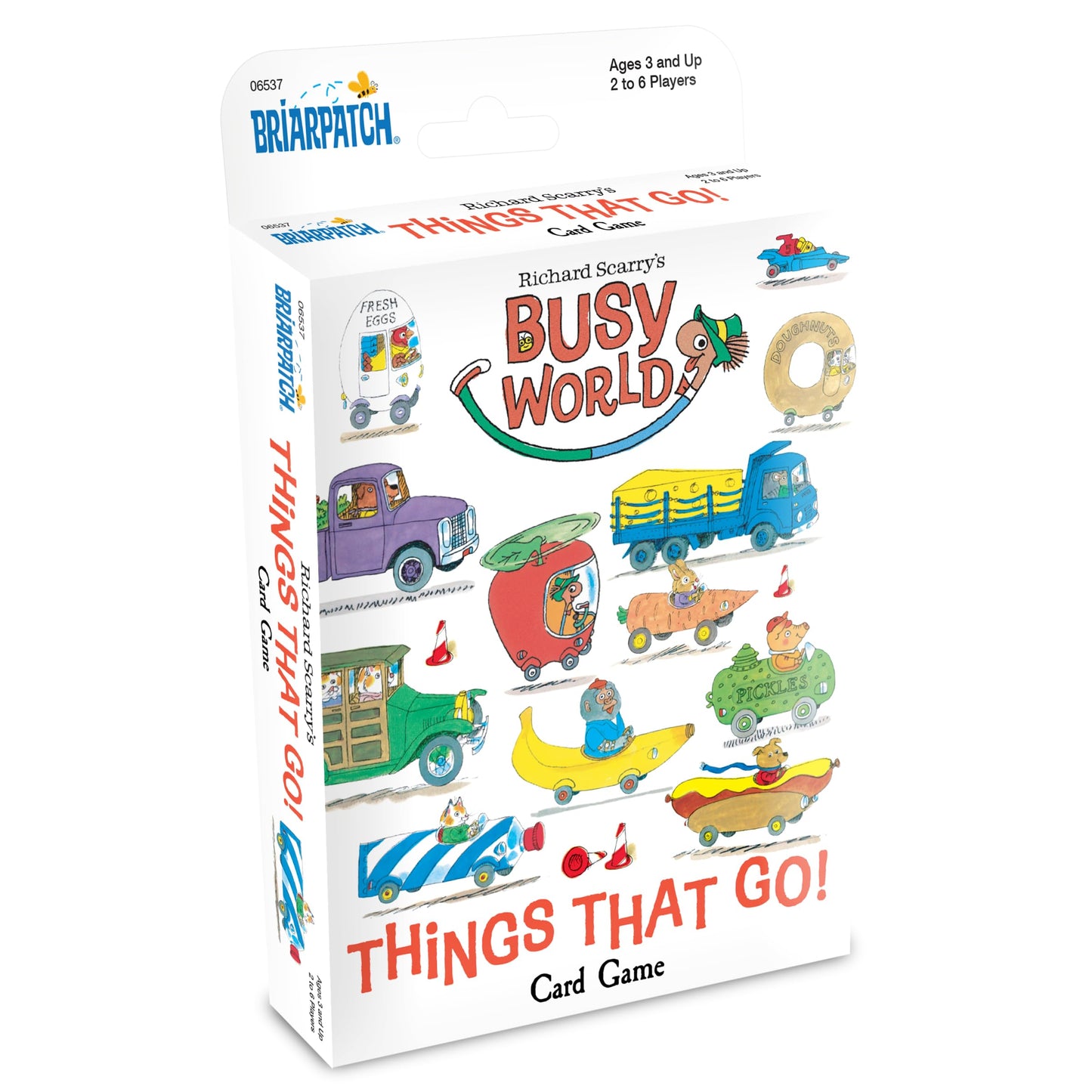 Briarpatch Richard Scarry's Busy World Things That Go Card Game - Cardboard, for Preschool to 1st Grade, Model 06537