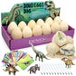 Dino Egg Dig Kit For Kids - Dinosaur Toys 12 Eggs, Dinosaur Fossils Digging Kit, Educational Learning Cards Easter Excavation To