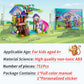 Hiemao Treehouse Building Blocks, Friendship Forest Treehouse Building Toy With Slide, Swing, Animals, Creative Forest Toy Great