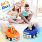 taseyok 2 Pack Remote Control Car for Toddlers, Dinosaur Toys for Kids 2-6, Toddler Sensory Toys with LED Lights and Sound, Chri