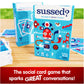 SUSSED The Game of Wacky Choices - Blue Cardboard Social Card Game for Teens & Adults - Travel Conversation Starter - Model LIFEOLOGY