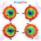3D Pin Art Toy, Pin Art Sensory Toy For Kids, Large Pin Art Board Size 6.5 X 6.5 Inches, Pin Impression Toy For 3 4 5 6 7 8 9 10+ Year Old Boys Girls, Round Pin Art Fidget Toys For Children (Rainbow)