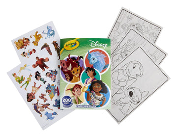Crayola Disney Coloring Book (288Pgs), Disney Sticker & Coloring Book For Kids, Disney Toys & Gifts, Gift For Girls & Boys, 3+