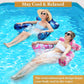 2 Pack Inflatable Pool Floats mature-themed  Floating Chair Lounger  Adjustable Blow up Pool Noodles Float for Heavy Duty mature-themed  Fabric Swimming Water Chair for Party Summer Beach Vocation Essential Lake Fun