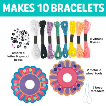 Creativity for Kids Best Friends Bracelets Mini Craft Kit: Create 10 Friendship Bracelets - Bracelet Making Kit for Girls, Jewel
