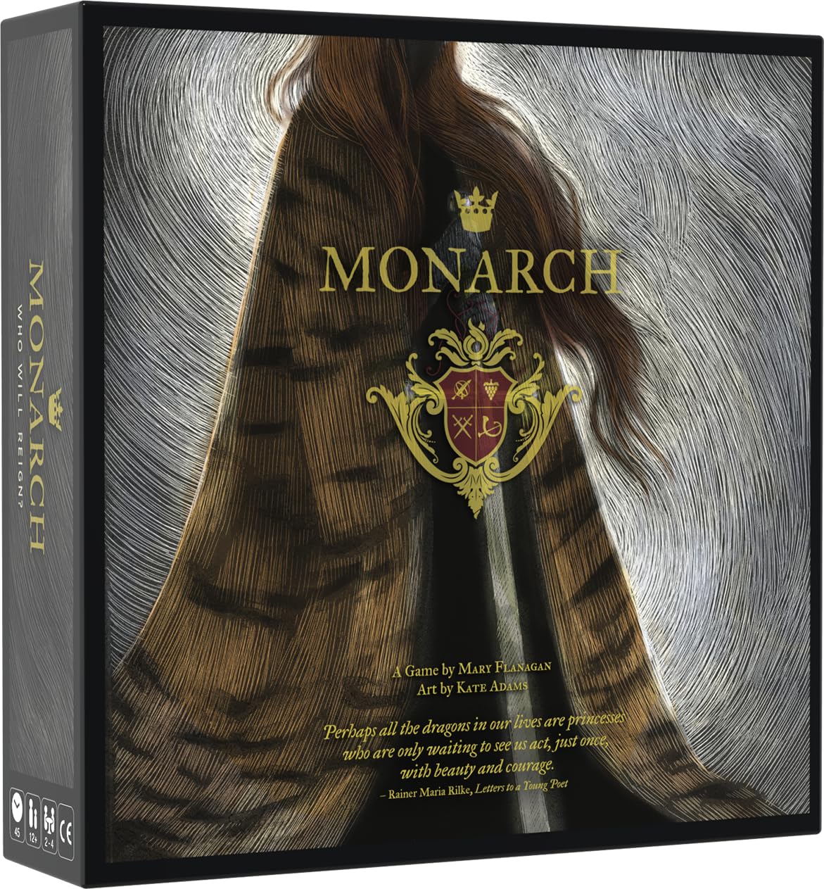 Resonym Monarch Board Game - Cardboard, Model MON01MF, Engaging Strategy Game for Family Fun