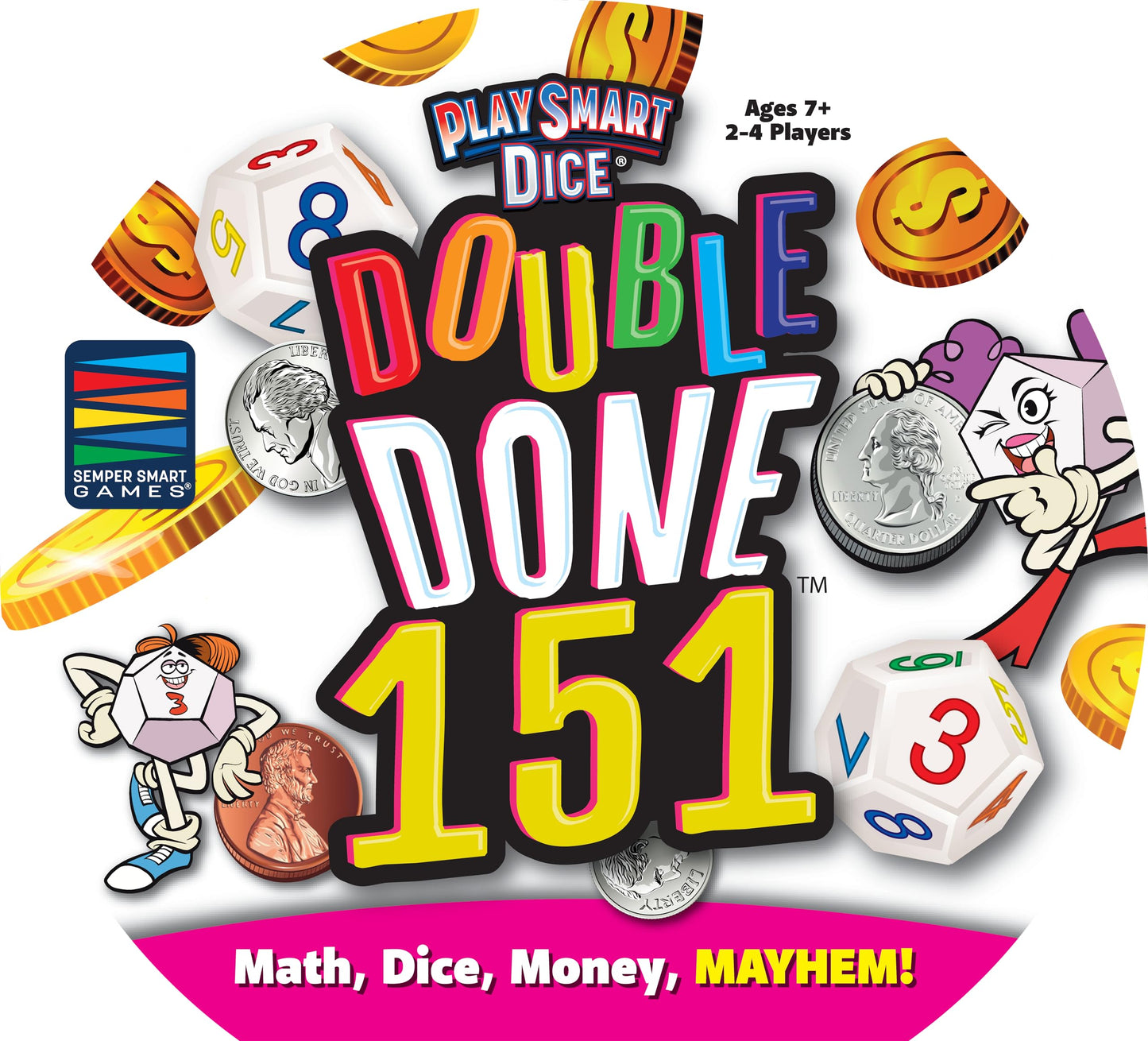 Semper Smart Games Double Done 151: Money And Mayhem Make Math Fun For The Whole Family!