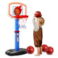 Joyin Toddler Basketball Arcade Game Set, Adjustable Basketball Goal With 4 Balls For Kids Indoor Outdoor Play, Carnival Games, Christmas Birthday Gift For Boys Girls Age 1 And Up - Air Pump Included