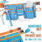 Hi-Spec 16pc Blue Kids Tool Kit Set & Child Size Tool Belt. Real Metal Hand Tools for DIY Building, Woodwork & Construction Lear