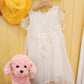 Weigedu Pink Puppy Dog Stuffed Animals Plush Toys, Pink Poodle Bichon Frise Maltese Stuffed Dog Plush, 12.6 Inches