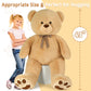 Maogolan 43 Inch Giant Teddy Bear Stuffed Animal, Big Stuffed Bear For Baby Shower Life Size Large Teddy Bear For Girlfriend Boy