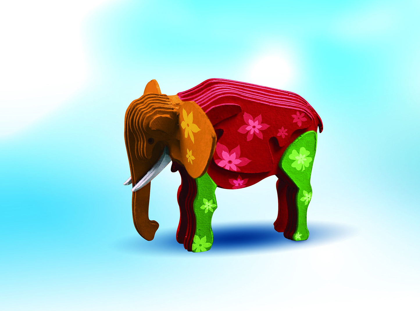 Trutru Elephant European 3D Puzzle Diy Craft Kit; Arts And Crafts, Model Kit