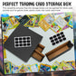 Resurhang 8 Sets 32 Pcs Trading Card Storage Box 19200+ Card Collection Storage With Separate Boxes And Label Stickers Soccer Sp