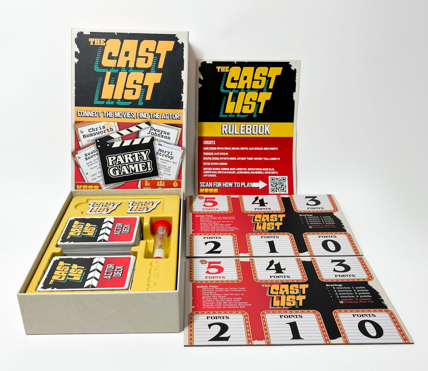 KESS The Cast List Trivia Game, Connect The Movies to find The Right Actor, Strategy and Movie Knowledge to get Ahead