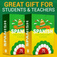 Spanish Vocabulary Flash Cards - 75 Beginner Vocab With Pictures - Memory & Sight Words, Travel & Quick Reference - Educational Language Learning Game Play - Kids, Grade School, Classroom, Homeschool