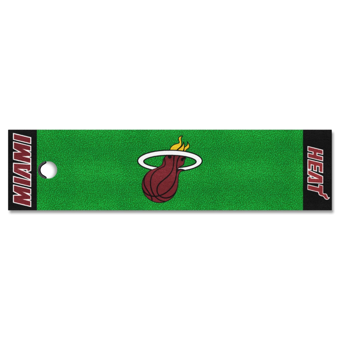 FANMATS 9319 Miami Heat Putting Green Mat - 1.5ft. x 6ft.
