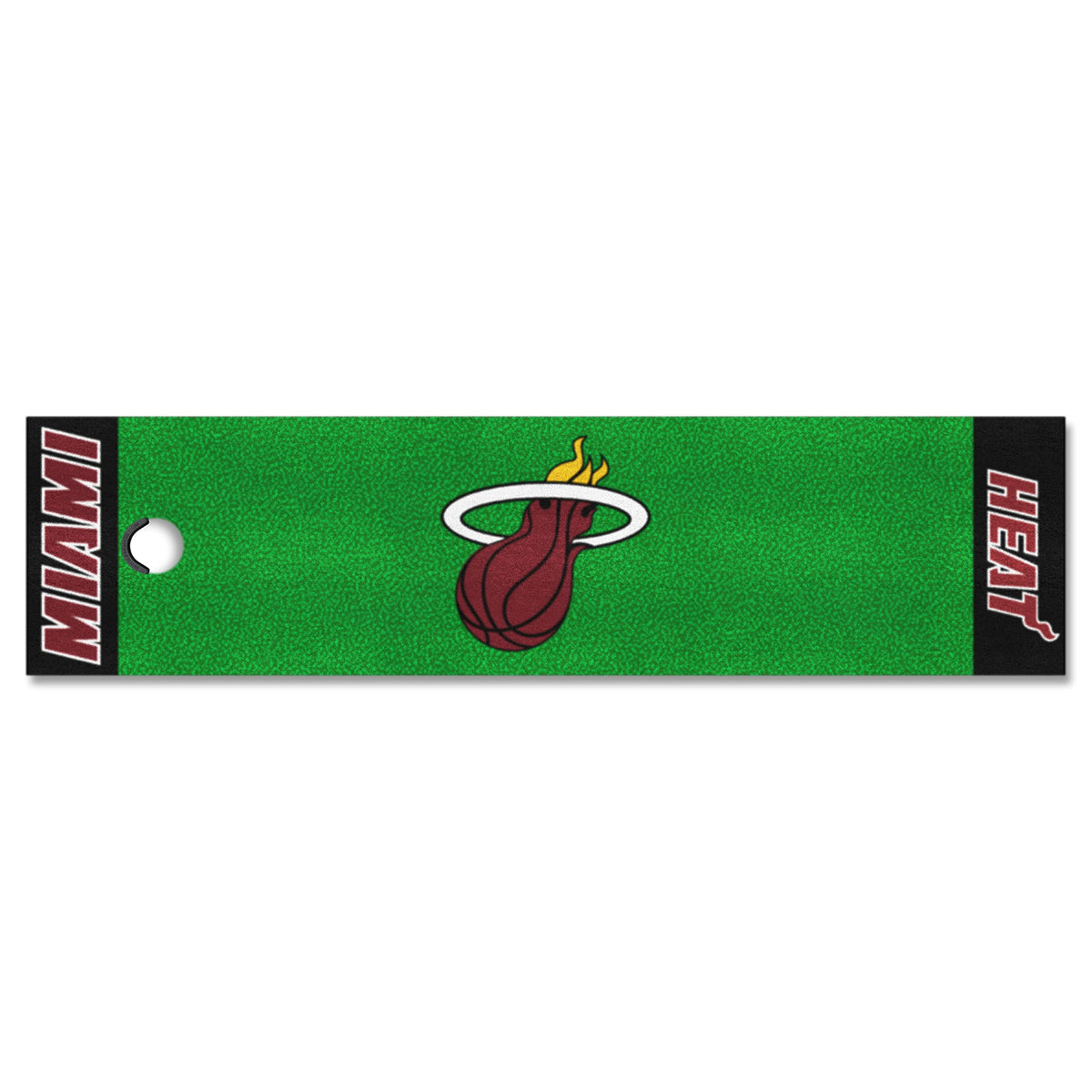 FANMATS 9319 Miami Heat Putting Green Mat - 1.5ft. x 6ft.
