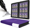 Toploader Binder  Holds 360 Top Loaders - 9-Pocket Top Loader Binder for 3 x 4 Rigid Card Holders for Trading Cards or Sports Cards  Model B - Classic Purple