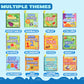 Joyin 12 Pcs Bath Books, Nontoxic Fabric Soft Crinkly Cloth Books, Waterproof, Bathtub Pool And Early Education First Toys For Infant Newborn Baby Toddlers Kids Birthday Gifts