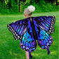 RekTak Butterfly Costume for Girls - Polyester Fairy Wings with Mask & Headband, One Size, Blue Purple-01