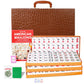 Gustaria American Mahjong Set, Mahjongg Game Set With 166 Numbered 1.5' Large Size Tiles(Green),Brown Carrying Case, English Manual(Majiang, Mah Jongg)