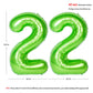 Number Balloons 40 Inch Green Birthday Party Decorations 22St Digital Jumbo Helium Foil Mylar Balloon