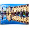 Jigsaw Puzzle for mature-themeds 1000 Pieces - French castle On River cher - Size Large 27 x 20 inch - Refrence Poster 11x16  Sturdy Tight Fitting Pieces  Letters On Back  Rated Hard