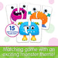 The Learning Journey My First Match It Monster Match Puzzle Game - 15 Self-Correcting Cards - Award-Winning Cardboard Toys