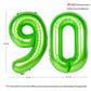 Number Balloons 40 Inch Green Birthday Party Decorations 90St Digital Jumbo Helium Foil Mylar Balloon