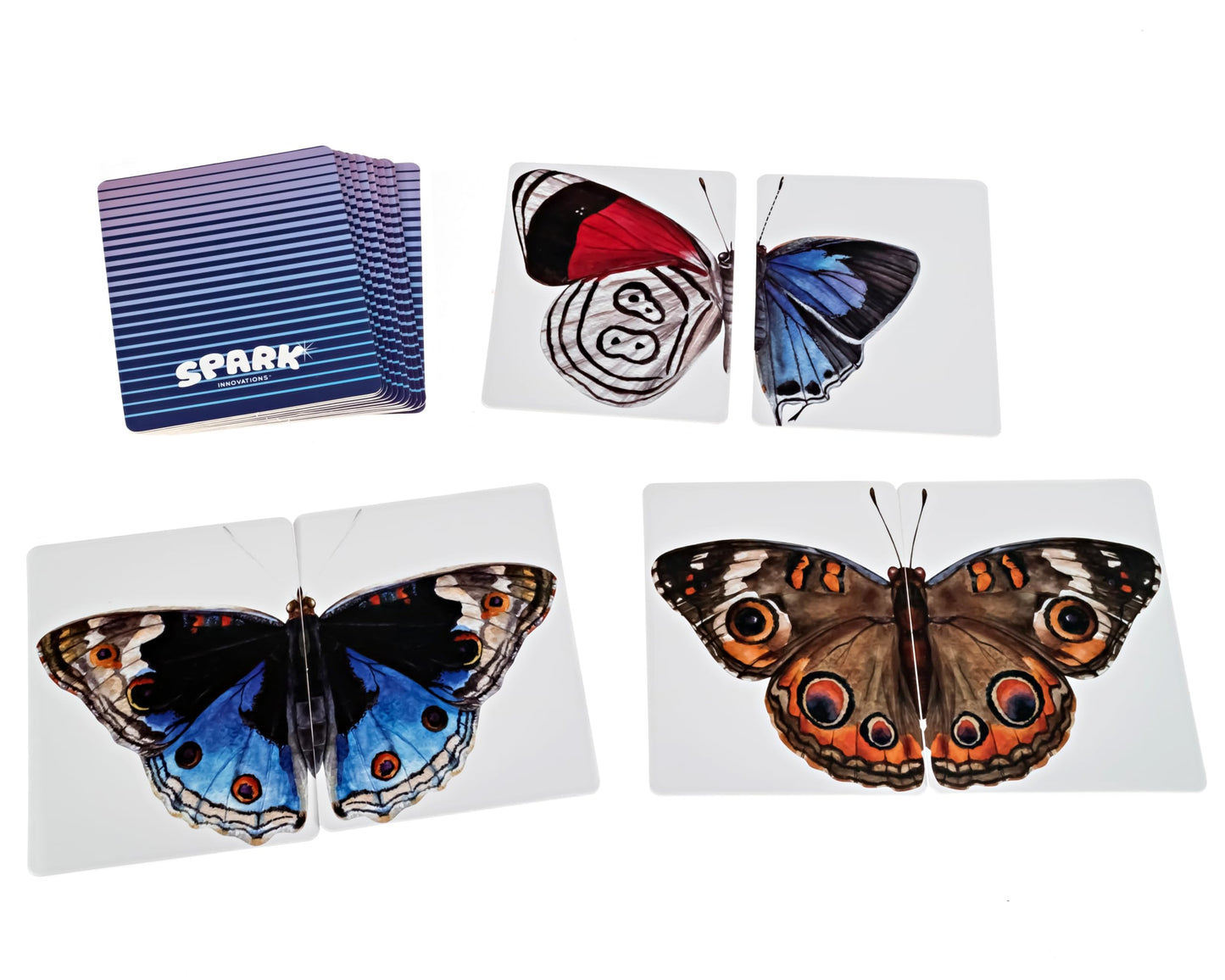 SPARK INNOVATIONS Butterfly Wings Memory Cards Game  Montessori Picture Cards  Educational Kids Game  Preschool Games  Homeschooling Materials  Matching Games  Classroom Must Have
