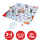 AQUARIUS Rudolph Board Game - Fun Family Christmas Gift for Kids & Adults - Red - Model 97001 - Officially Licensed Merchandise