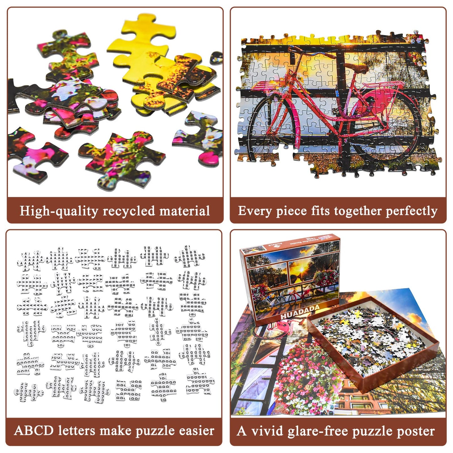 HUADADA Jigsaw Puzzles for mature-themeds 1000 Piece Puzzle for mature-themeds 1000 Pieces Puzzle 1000 Pieces-Amsterdam Sunrise 1000 Piece Jigsaw Puzzles for mature-themeds Gifts