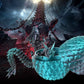 Sumland 3D Printed Dragon Eggs With Dragon Inside,Crystal Dragon Fidget Toys,Articulated 3D Dragon With 3D Dragon Eggs Black Gre