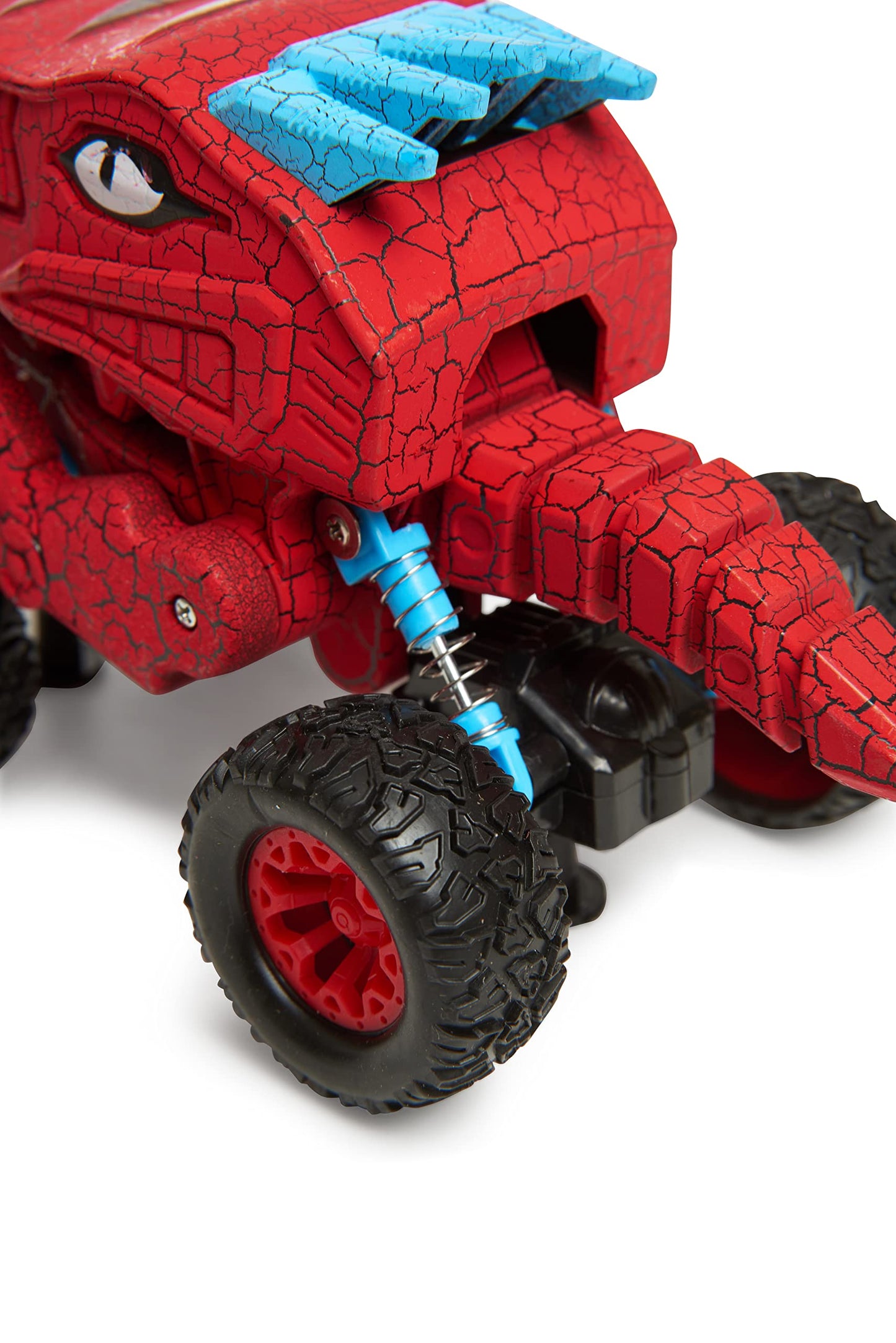 Rugged Racers Dinosaur Monster Truck Toy Cars - Pull Back Car Toys Dino 4 Wheel Car Game Mini Pullback Vehicles for Toddlers