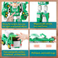 Laradola Transform Robot Toys - 5 in 1 STEM Building Cars for Kids 3-8 Years - Green ABS Construction Gift